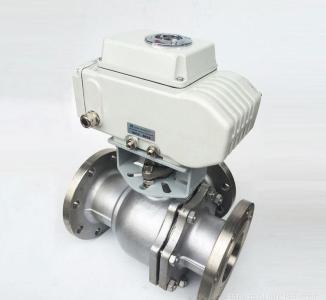 電動法蘭三通球閥，電動三通閥，電動三通牙口球閥